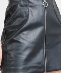 Saia-Feminina-Curta-com-Ziper-de-Argola-Preta-9365402-Preto_4