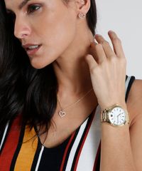 Kit-de-Relogio-Analogico-Lince-Feminino---Brinco---Colar---LRG4569L-KD56B1KX-Dourado-9400753-Dourado_2