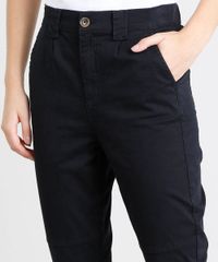 Calca-de-Sarja-Feminina-Jogger-com-Bolsos-Preta-9453698-Preto_4