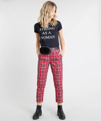 Calca-Feminina-Jogger-Estampada-Xadrez-Vermelha-9402259-Vermelho_3