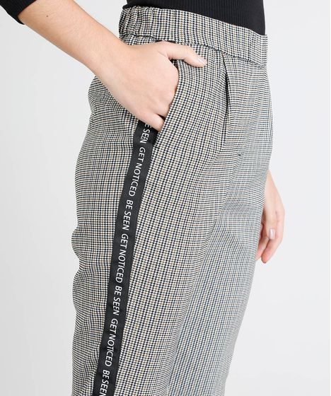 calça xadrez c&a