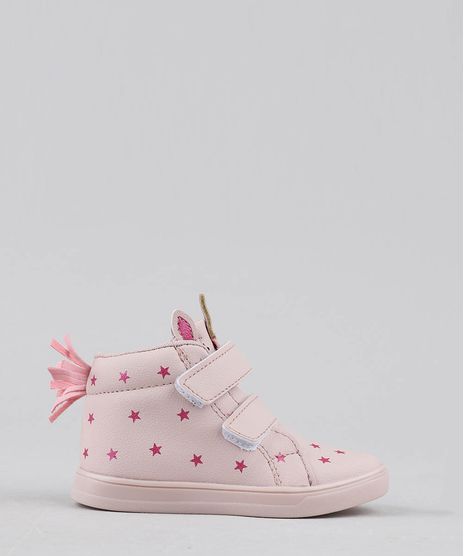 Tenis-Infantil-Cano-Alto-Unicornio-com-Velcro-Rose-9441570-Rose_1