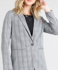 Blazer-Feminino-Longo-Estampado-Xadrez-Cinza-9360078-Cinza_4
