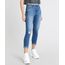 Calca-Jeans-Feminina-Cropped-com-Cinto-Animal-Print-Azul-Medio-9463402-Azul_Medio_1
