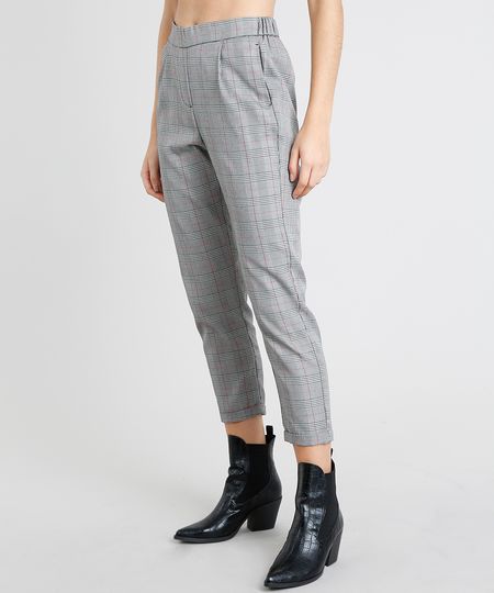 Calca-Feminina-Jogger-Estampada-Xadrez-Cinza-9402259-Cinza_1 Calca-Feminina-Jogger-Estampada-Xadrez-Cinza-9402259-Cinza_1