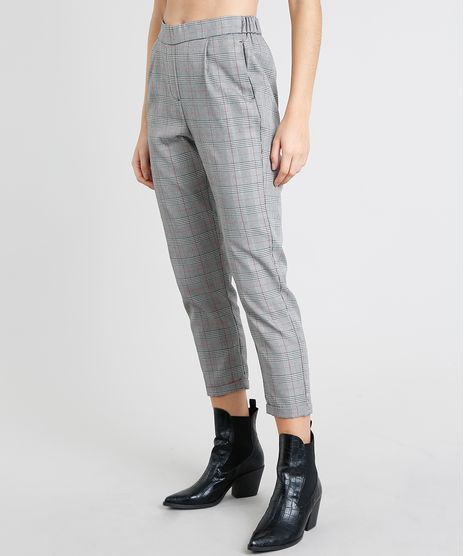 Calca-Feminina-Jogger-Estampada-Xadrez-Cinza-9402259-Cinza_1