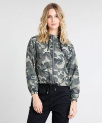 Jaqueta-Corta-Vento-Feminina-Estampada-Camuflada-com-Capuz-e-Ziper-de-Argola-Verde-Militar-9362452-Verde_Militar_1
