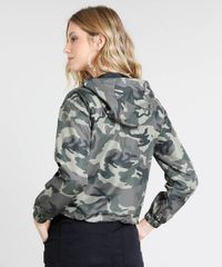 Jaqueta-Corta-Vento-Feminina-Estampada-Camuflada-com-Capuz-e-Ziper-de-Argola-Verde-Militar-9362452-Verde_Militar_2