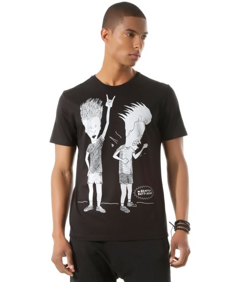 Camiseta-Beavis-and-Butt-Head-Preta-8424317-Preto_1