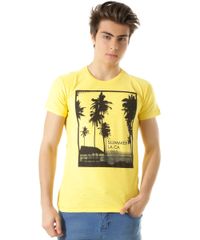 Camiseta-Flame--Summer-LA-CA--Amarela-8467041-Amarelo_1