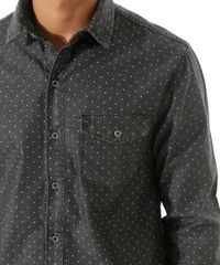 Camisa-Jeans-Estampada-de-Poa-Preta-8357344-Preto_4