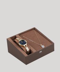Kit-de-Relogio-Analogico-Mondaine-Feminino---Colar---53610LPMVDE1K8-Dourado-9527781-Dourado_1
