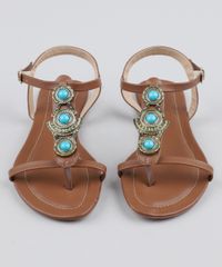Rasteira-Feminina-com-Pedraria-e-Metal-Caramelo-9333464-Caramelo_4