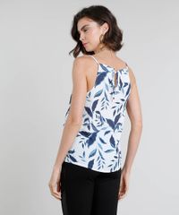 Regata-Feminina-Estampada-de-Folhagem-com-Sobreposicao-Branca-9441545-Branco_2