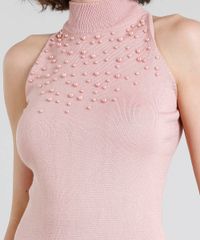 Regata-Feminina-em-Trico-com-Perolas-Gola-Alta-Rose-9337759-Rose_4