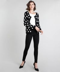 Cardigan-Feminino-Estampado-de-Poa-em-Trico-Preto-9360296-Preto_3