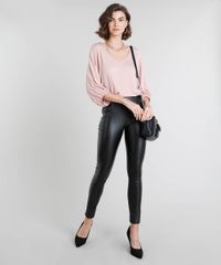 Blusa-Feminina-Ampla-Manga-3-4-Decote-V-Rose-9425257-Rose_3