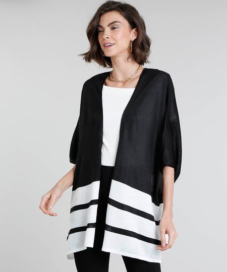 Capa-Feminina-Longa-em-Trico-com-Listras-Manga-Curta-Preta-9505490-Preto_1 Capa-Feminina-Longa-em-Trico-com-Listras-Manga-Curta-Preta-9505490-Preto_1