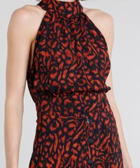 Vestido-Feminino-Midi-Halter-Neck-Estampado-Animal-Print-com-Botoes-Preto-9375379-Preto_4