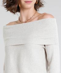 Blusa-Feminina-em-Trico-Ombro-a-Ombro-Manga-Longa-Kaki-9342305-Kaki_4