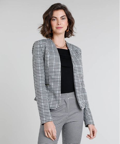 Blazer-Feminino-Estampado-Xadrez-Vichy-com-Ziper-Off-White-9382145-Off_White_1