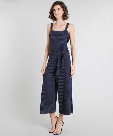 Macacao-Pantacourt-Feminino-Risca-de-Giz-com-Faixa-para-Amarrar-Azul-Marinho-9444546-Azul_Marinho_1