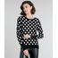 Sueter-Feminino-Estampado-em-Trico-de-Poa-com-Perola-Decote-Redondo-Preto-9360248-Preto_1