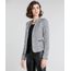 Blazer-Feminino-Estampado-Xadrez-com-Ziper-Cinza-Mescla-9383126-Cinza_Mescla_1