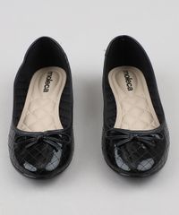 Sapatilha-Feminina-Bico-Redondo-Moleca-Matelasse-em-Verniz-Preta-8166713-Preto_4