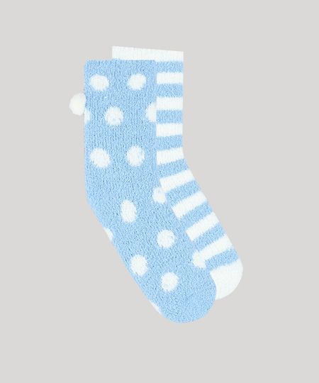 Kit-de-2-Meias-Femininas-de-Inverno-Felpudas-Estampadas-Multicor-9392522-Multicor_1