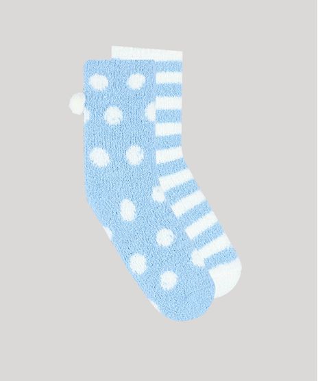 Kit-de-2-Meias-Femininas-de-Inverno-Felpudas-Estampadas-Multicor-9392522-Multicor_1