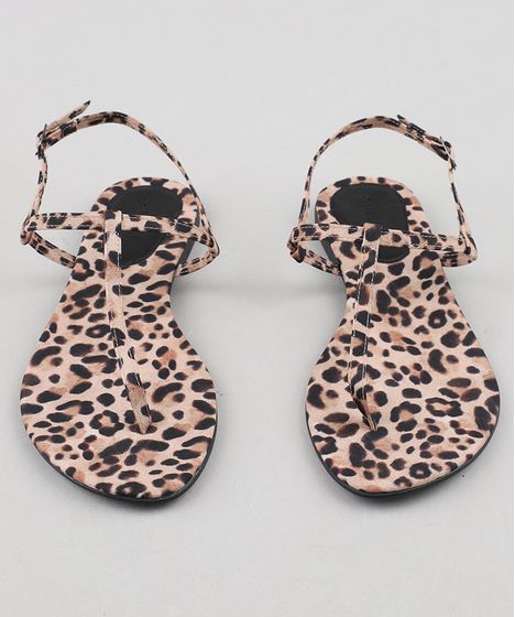 rasteirinha animal print