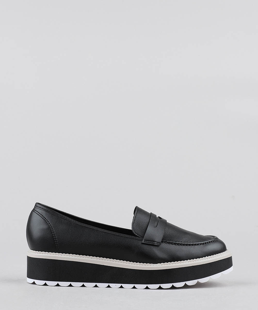 mocassim flatform feminino