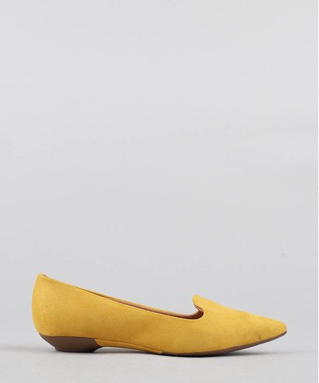 Sapatilha-Feminina-Bico-Fino-Vizzano-em-Suede-Amarela-9472314-Amarelo_1