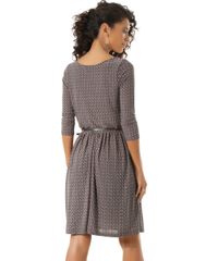 Vestido-Estampado-Geometrico-com-Cinto-Preto-8471277-Preto_2