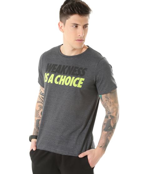 Camiseta-Ace--Weakness-is-a-choice--Cinza-Mescla-8457947-Cinza_Mescla_1