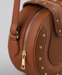 Bolsa-Redonda-Feminina-Transversal-com-Recortes-e-Tachas-Caramelo-8926674-Caramelo_5