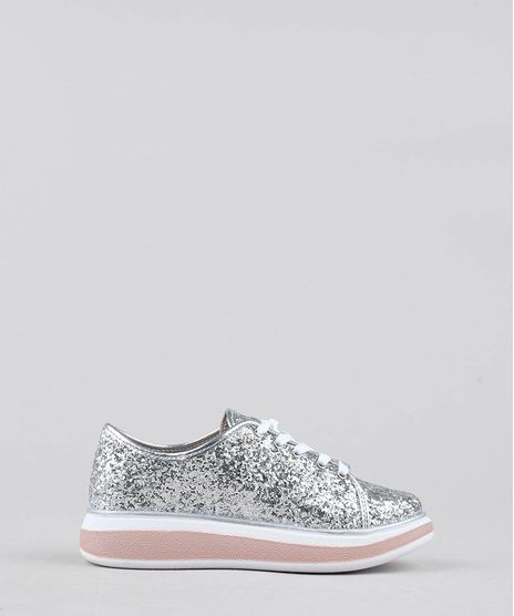 Tenis-Infantil-Molekinha-Running-com-Glitter-Prateado-9352359-Prateado_1