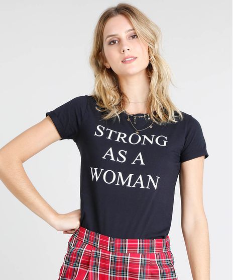 Blusa-Feminina--Strong-as-a-Woman--Manga-Curta-Decote-Redondo-Preta-9518297-Preto_1