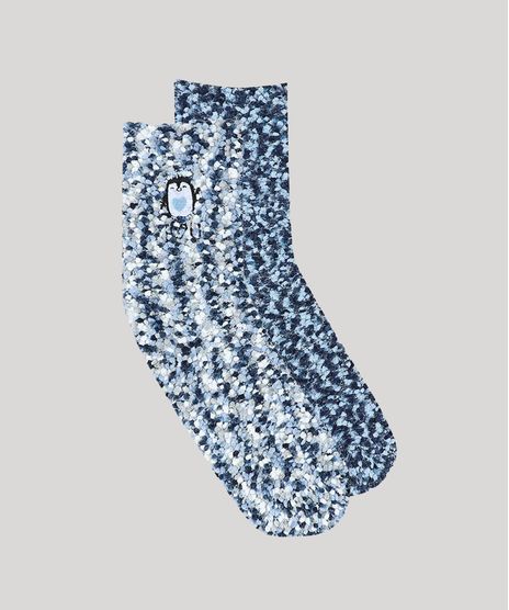 Kit-de-2-Meias-Femininas-de-Inverno-Texturizadas-Azul-9392518-Azul_1
