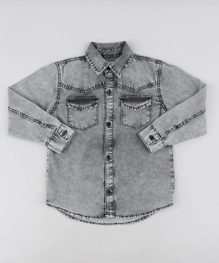 Camisa-Jeans-Infantil-com-Bolsos-Manga-Longa-Preta-9460120-Preto_1 Camisa-Jeans-Infantil-com-Bolsos-Manga-Longa-Preta-9460120-Preto_1