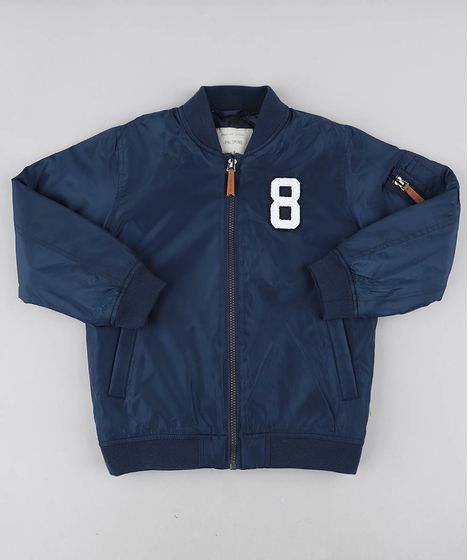 jaqueta infantil azul marinho