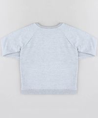 Blusao-Infantil--New-York--em-Moletom-Gola-Careca-Cinza-Mescla-9455994-Cinza_Mescla_2