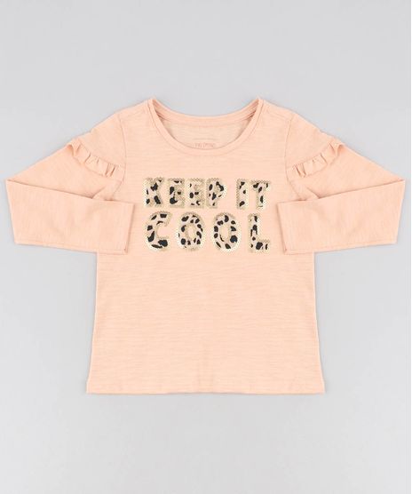 Blusa-Infantil--Keep-it-Cool--com-Babado-Manga-Longa-Decote-Redondo-Laranja-9409743-Laranja_1