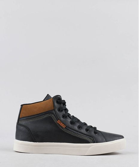 Tenis-Masculino-Ollie-Cano-Alto-com-Recorte-Preto-9408999-Preto_1