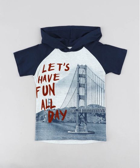 Camiseta-Infantil-Raglan--Have-Fun--com-Capuz-Manga-Curta-Cinza-Mescla-Claro-9438721-Cinza_Mescla_Claro_1