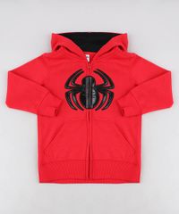 Blusao-Infantil-Homem-Aranha-com-Capuz-em-Moletom-Vermelho-9338655-Vermelho_1