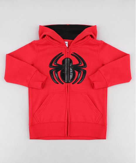 Blusao-Infantil-Homem-Aranha-com-Capuz-em-Moletom-Vermelho-9338655-Vermelho_1