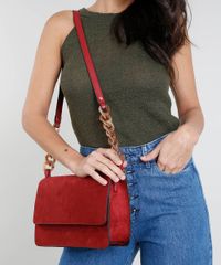 Bolsa-Feminina-Transversal-Grande-em-Suede-com-Alca-de-Acrilico-Vinho-9379324-Vinho_2