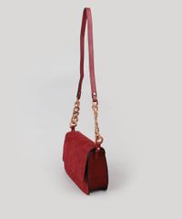 Bolsa-Feminina-Transversal-Grande-em-Suede-com-Alca-de-Acrilico-Vinho-9379324-Vinho_3